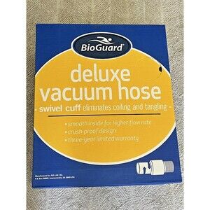 BIOGUARD NIB Deluxe Vacuum Hose | Swivel Cuff | White On Black | 50'